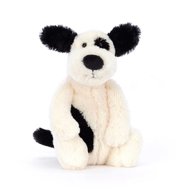 Bashful Black & Cream Puppy Little (Small)