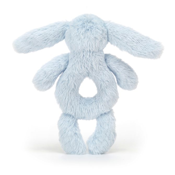 Bashful Blue Bunny Ring Rattle